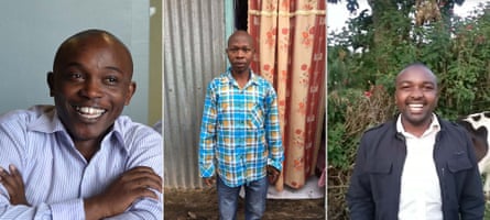 From left to right: lawyer Willie Kimani, his client Josephat Mwenda and driver Joseph Muiruri.
