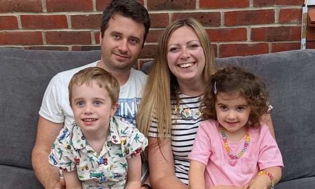 Bryony Lewis and family