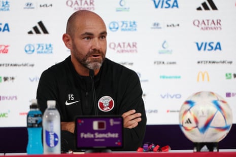 Qatar coach Felix Sanchez speaks to the media ahead of his team’s World Cup opener against Ecuador tomorrow.