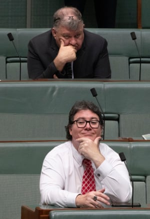 George Christensen, below, and Craig Kelly.