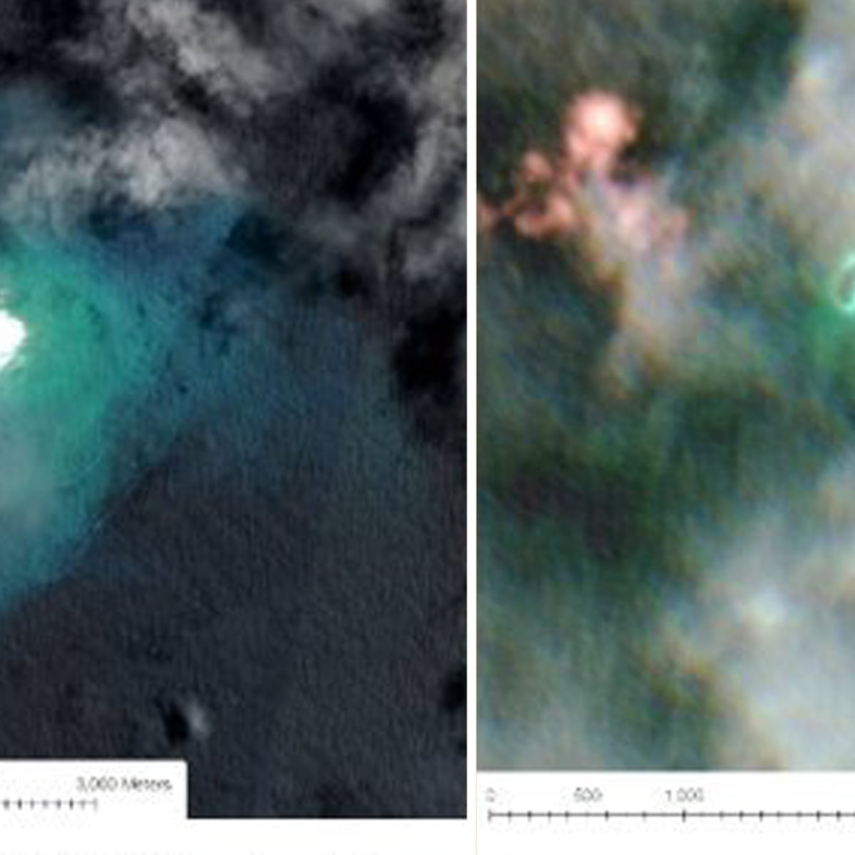 pix Underwater Volcano Eruption volcanic eruption creates new island in