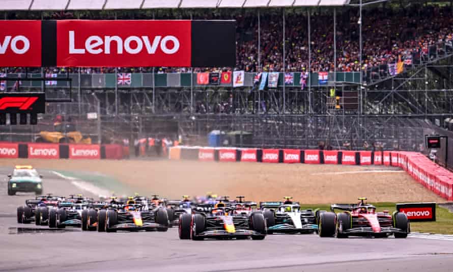start of the Formula One Grand Prix of Britain