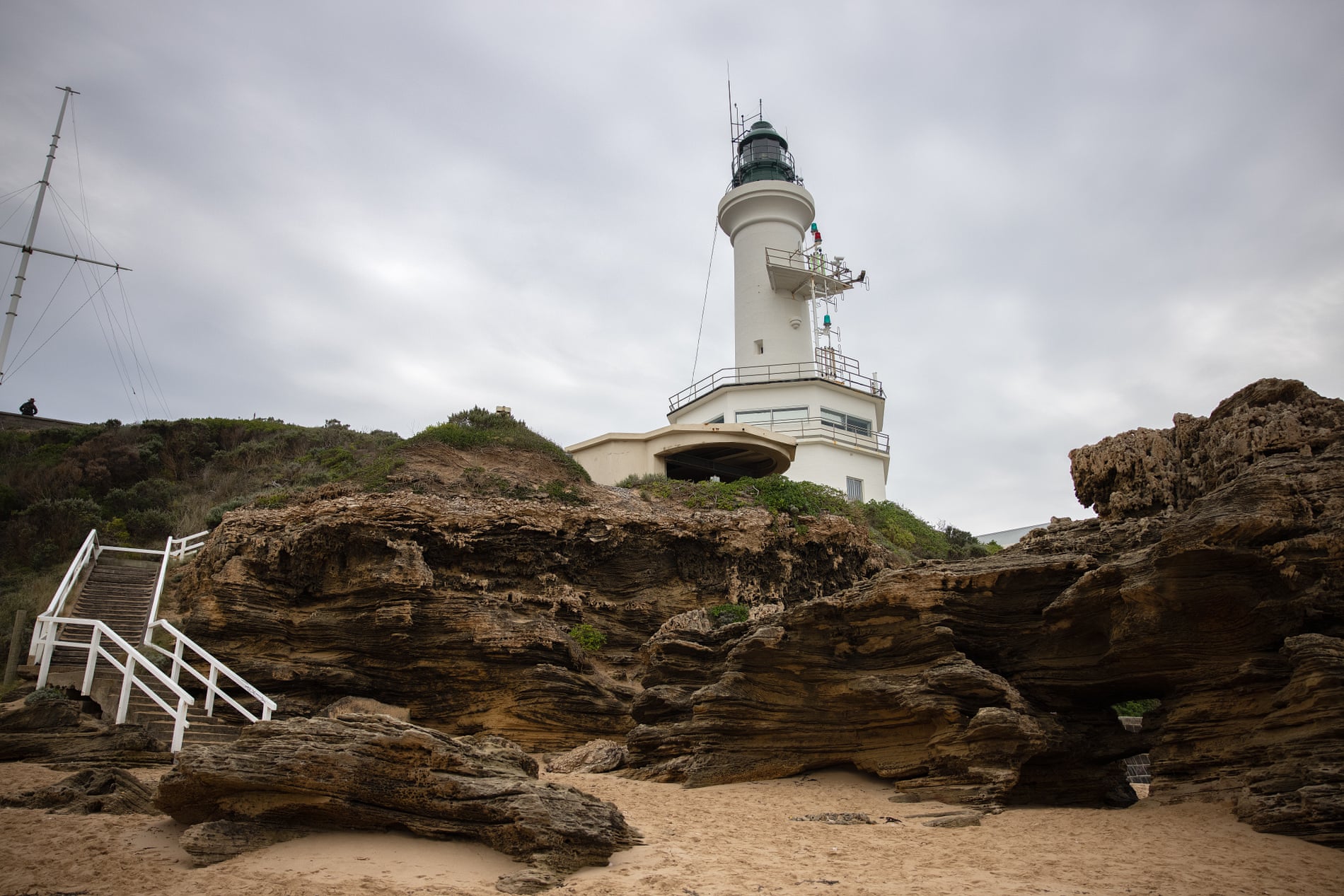 The Point Lonsdale lighthouse on the Bellarine peninsula.