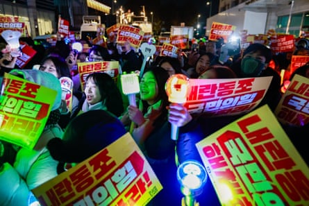 Demonstrations continue after parliament passed bill to investigate South Korean president