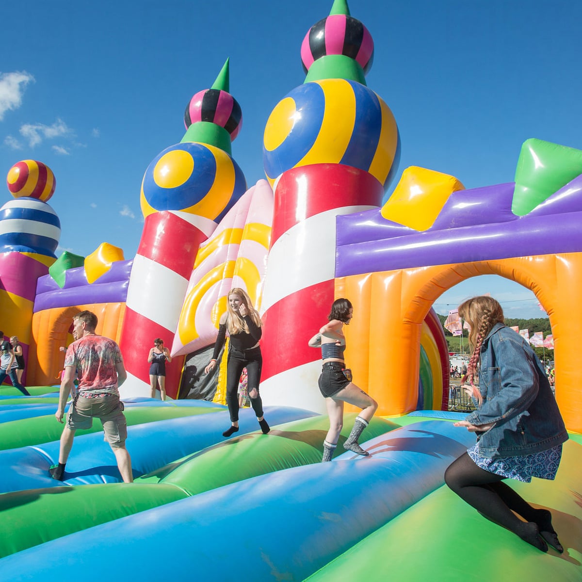 water slide jumping castle