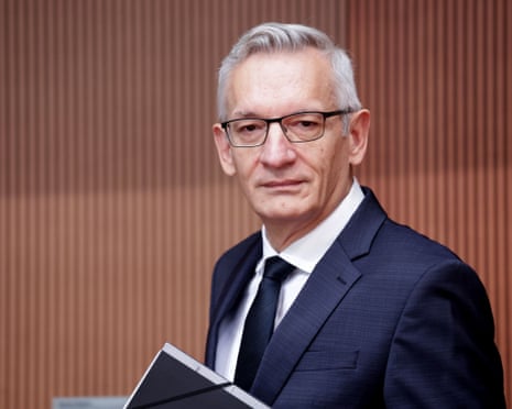 Martin Jäger, President of the BND, attends a meeting at the Bundestag.