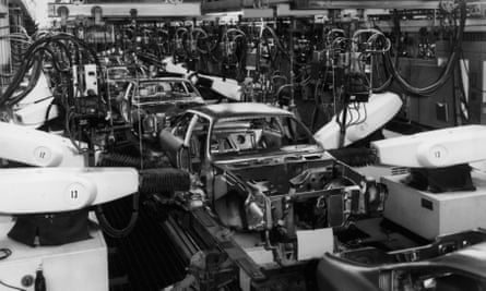 An automobile production line