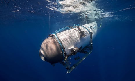 The titan tourist submersible belonging to OceanGate 