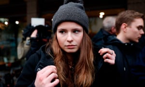 Luisa Neubauer after a meeting with the CEO of Siemens on 10 January in Berlin.