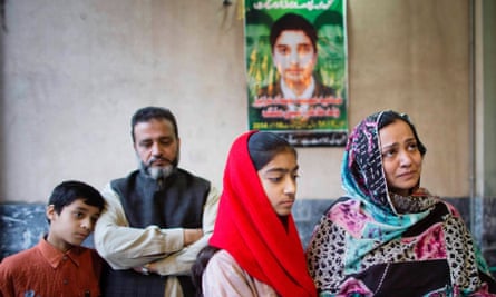 Taheer and Irum Aneez Malik, pictured here with their 12-year-old daughter Kashuf and 10-year-old nephew Hashir, mourn the loss of their 14-year-old son Hammad who was shot dead at school.