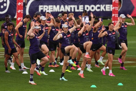 Fremantle training in Perth.