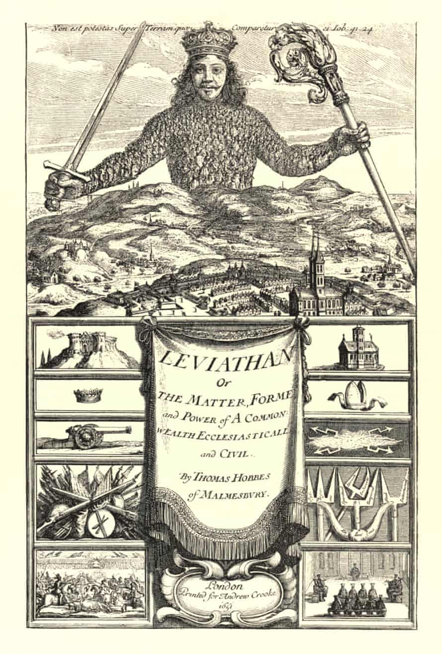 frontispeice of leviathan by thomas hobbes