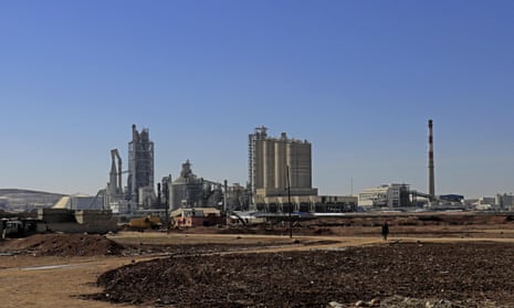 The Lafarge Cement Syria cement plant in Jalabiya.