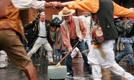 The outdoor village pub game of Dwile Flonking held at Harvey’s brewery in Lewes, East Sussex