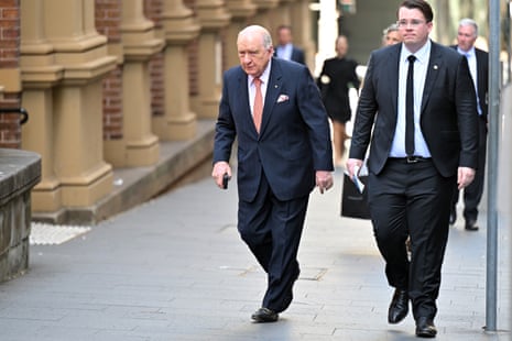 Former radio shock jock Alan Jones.