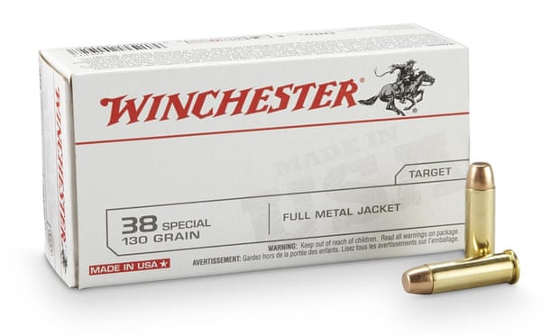 Stacked on supermarket shelves in boxes of 50 ... Winchester .38s