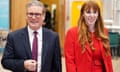 Keir Starmer and Angela Rayner visiting a technology institute