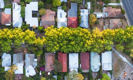 Housing in a Melbourne suburb