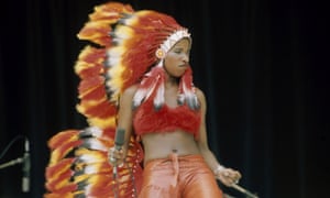 Khan in 1975, when her band Rufus were riding high in the US charts.