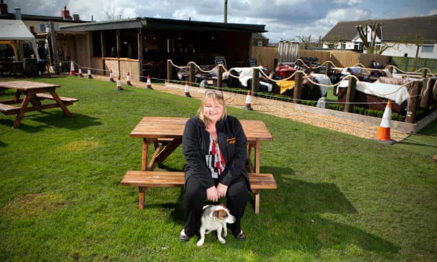 Jackie Fairburn, landlady of The Hare & Hounds pub in West Ardsley