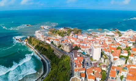 Panoramic view of Biarritz