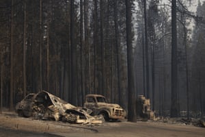 More burned vehicles after the Caldor fire swept through town