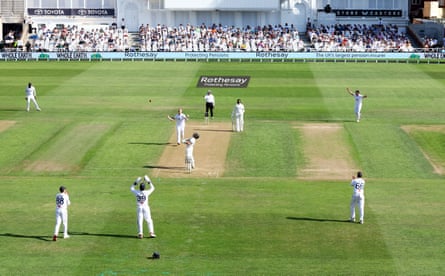 England’s returning captain Ben Stokes celebrates after taking the wicket of New Zealand’s Tom Latham on the first day of the Test.