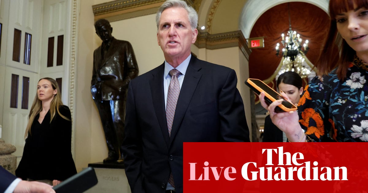 Biden to hold first meeting with McCarthy as debt ceiling battle looms – live updates