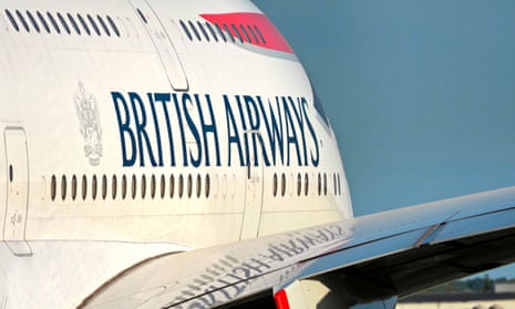 BA logo on the side of one of its aircraft