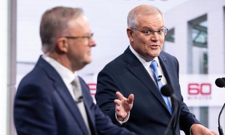 Anthony Albanese and Scott Morrison