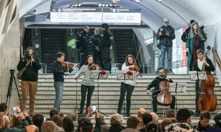 With Fire and Rage features footage of concerts successful Ukrainian metro stations.