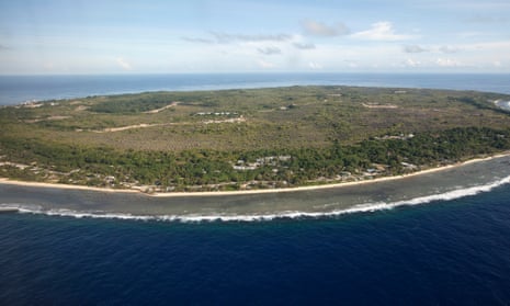 Aerial view of Nauru