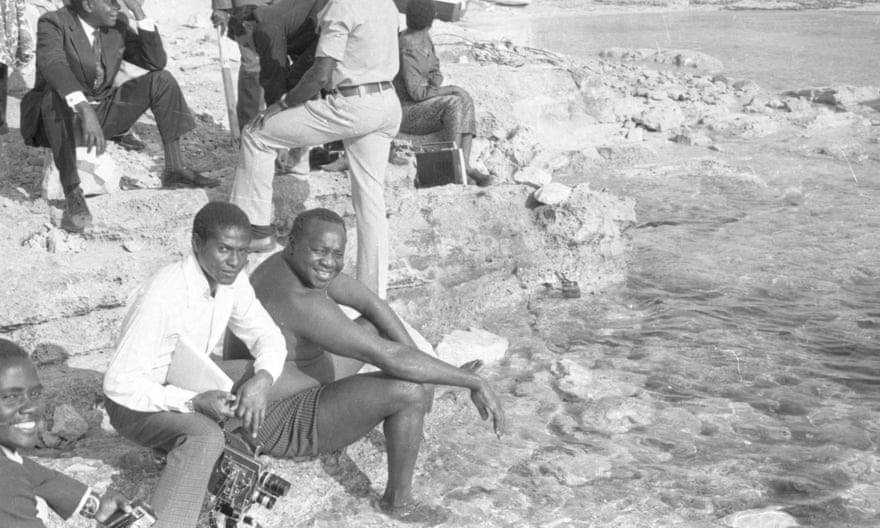 Idi Amin at Lake Albert in July 1973