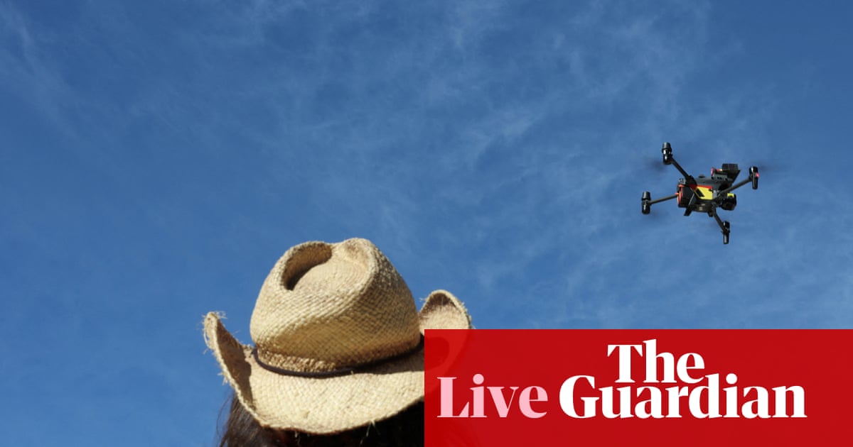 Australia news live: shark-spotting drones to patrol NSW beaches year-round