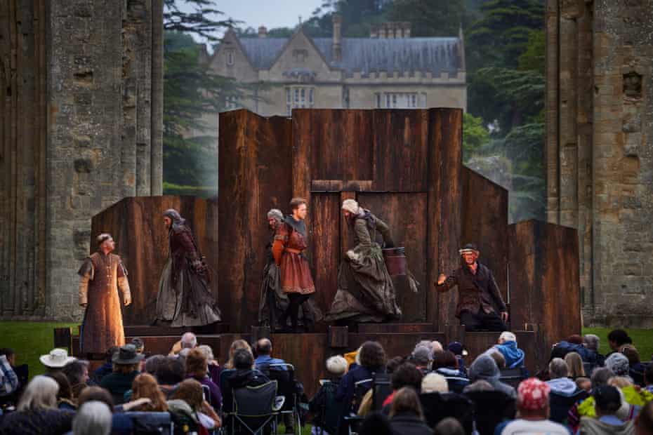 The production at Glastonbury Abbey, Somerset