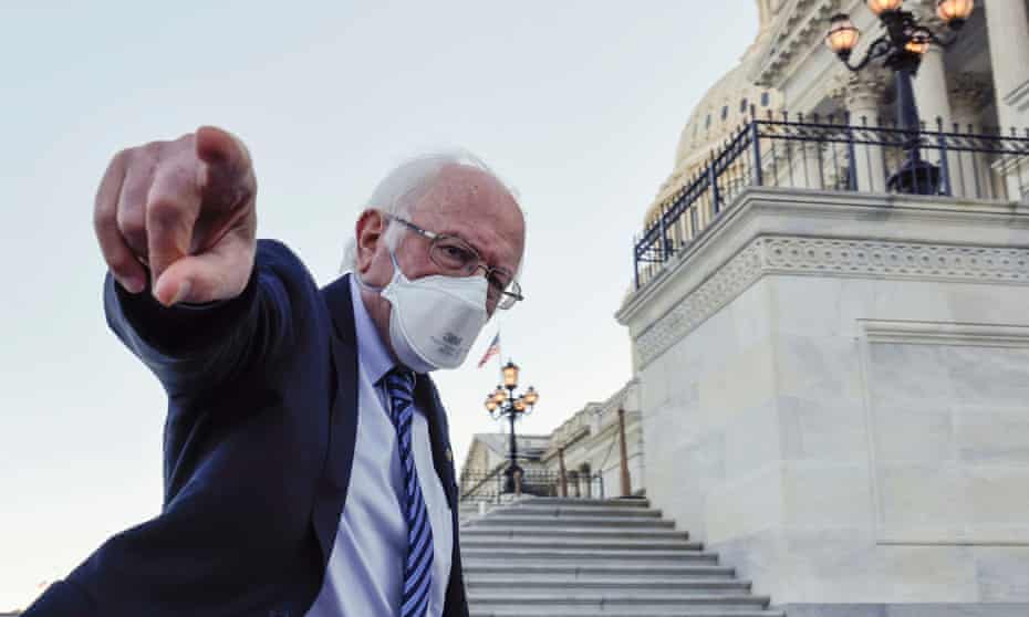U.S. Senator Sanders arrives for a vote at the U.S. Capitol in WashingtonU.S. Senator Bernie Sanders (I-VT) greets reporters as he arrives for a vote at the U.S. Capitol in Washington, U.S. November 1, 2021. REUTERS/Jonathan Ernst