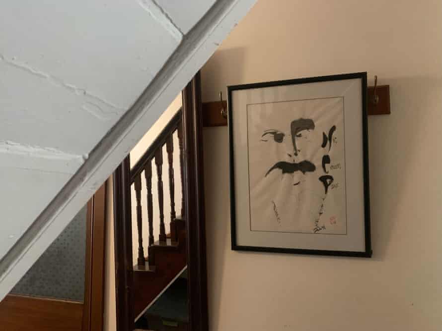 A painting that Marty traded for an old television