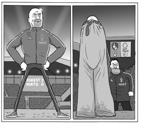 Football fashion cartoon, panel 6