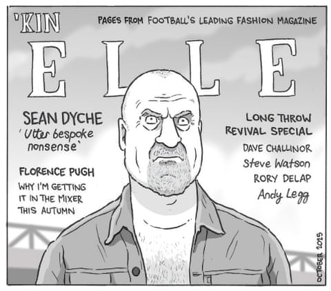 Football fashion cartoon, panel 1