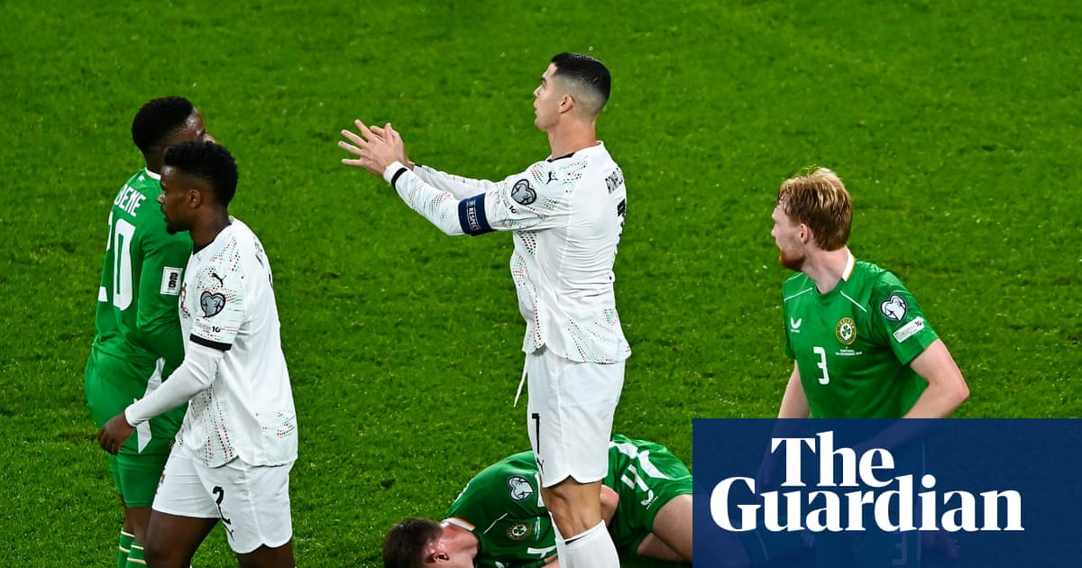 World Cup 2026 qualifying roundup: Ronaldo sent off in Portugal defeat by Republic of Ireland