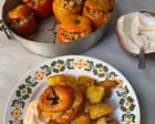 Rachel Roddy’s recipe for tomatoes stuffed with breadcrumbs, chickpeas and herbs | A kitchen in Rome