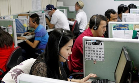 Philippine call centers have a starting salary of just $92.70 in some areas, with companies often setting salary and incentive caps to prevent wages from increasing.
