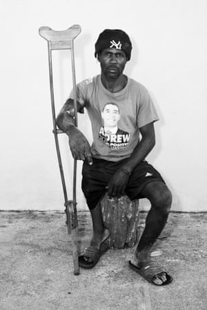 Rocko“Rocko is a disabled self-employed craftsman. He was forced to take matters into his own hands as there aren’t allowances present in Jamaica to assist the disabled community. During the shoot he decided to wear a t-shirt that has a picture of the current prime minister of Jamaica (Andrew Holness) to express his passion for politics.” — Dexter McLeanMcLean’s long-term ambition is to create a collective portrait documenting the disabled community in Jamaica, drawing on his own experience of living with cerebral palsy, to challenge historical representations of black and disabled communities.