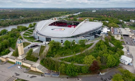 An aerial view of the stadium.