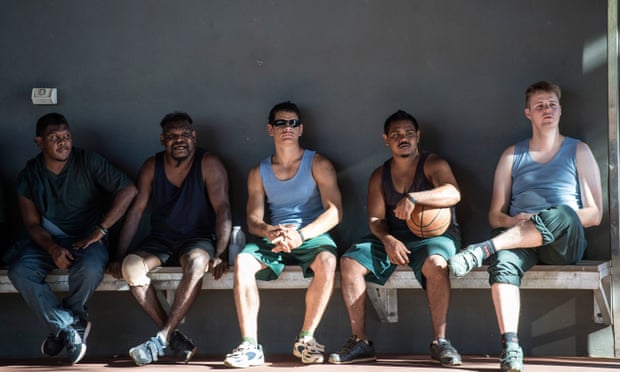 First Contact: Tom Ballard with Indigenous inmates of West Kimberley regional prison. Photograph: David Dare Parker/SBS