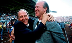 Jack Charlton and his assistant Maurice Setters at Euro 88