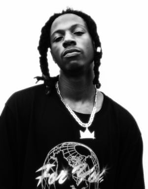 Joey Badass, rapper, photographed backstage.