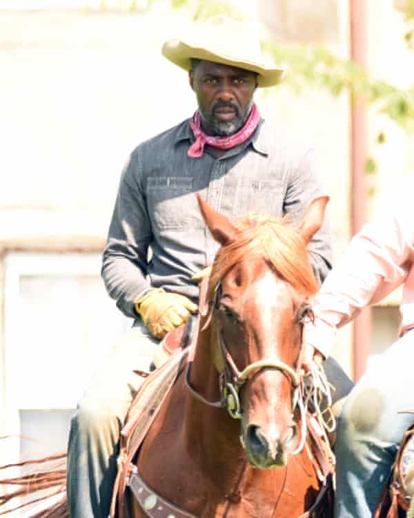 Idris Elba filming Concrete Cowboys in Philadelphia
