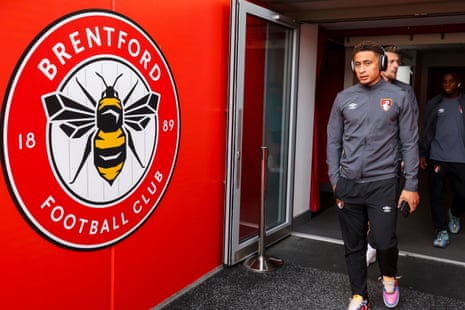Marcus Tavernier is on the Bournemouth bench for today’s match against Brentford at the Community Stadium.