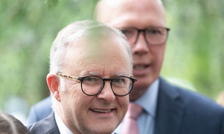 The prime minister, Anthony Albanese, and the opposition leader, Peter Dutton. Dutton’s approval was highest in NSW while Albanese’s was highest in South Australia.